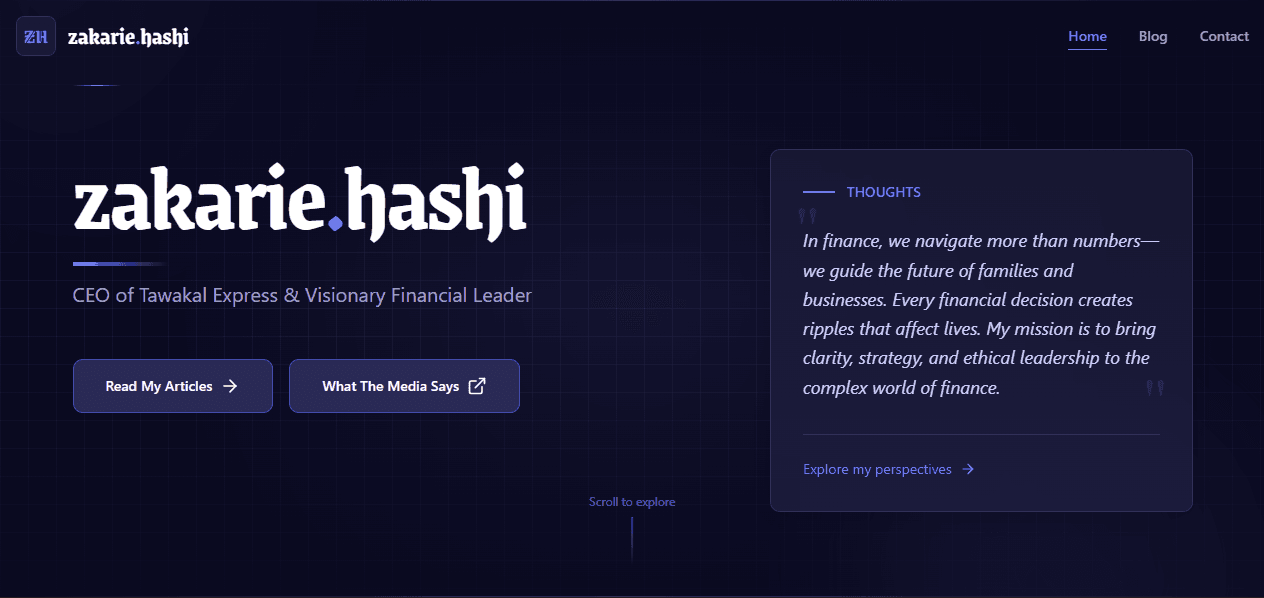 Zakarie Hashi Portfolio